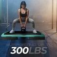 thumbnail image 3 of Yes4All Adjustable Aerobic Step Platform, 40 in x 16 in with 4 Risers, Black and Green, 3 of 9