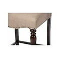 thumbnail image 4 of Zachary Chic Oak Brown Linen Counter Height Dining Chair Brown/Beige, 4 of 5