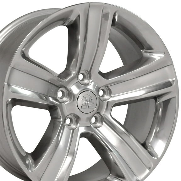 20 inch Rim fits 11-18 Dodge Ram 1500 Polished Silver Inlay Aluminum Wheel Direct Fit