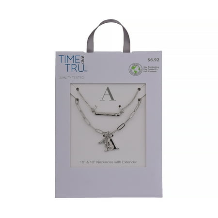 Women's "A" Layered Pendant Necklace
