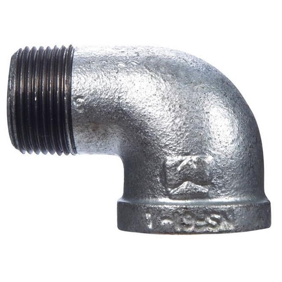 Ace Hardware Street Elbow Malleable Galvanized Iron - 2" x 2", Silver