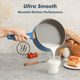 thumbnail image 4 of SENSARTE Nonstick Pots and Pans Set, 18Pcs Non Stick Cookware Sets, Induction Kitchen Cookware Sets Blue, 4 of 9