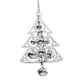 thumbnail image 2 of Adornos navideños, árbol de Navidad, carillón de viento, accesorios, decoración, regalos, campanas de viento navideñas Plata, 2 of 9