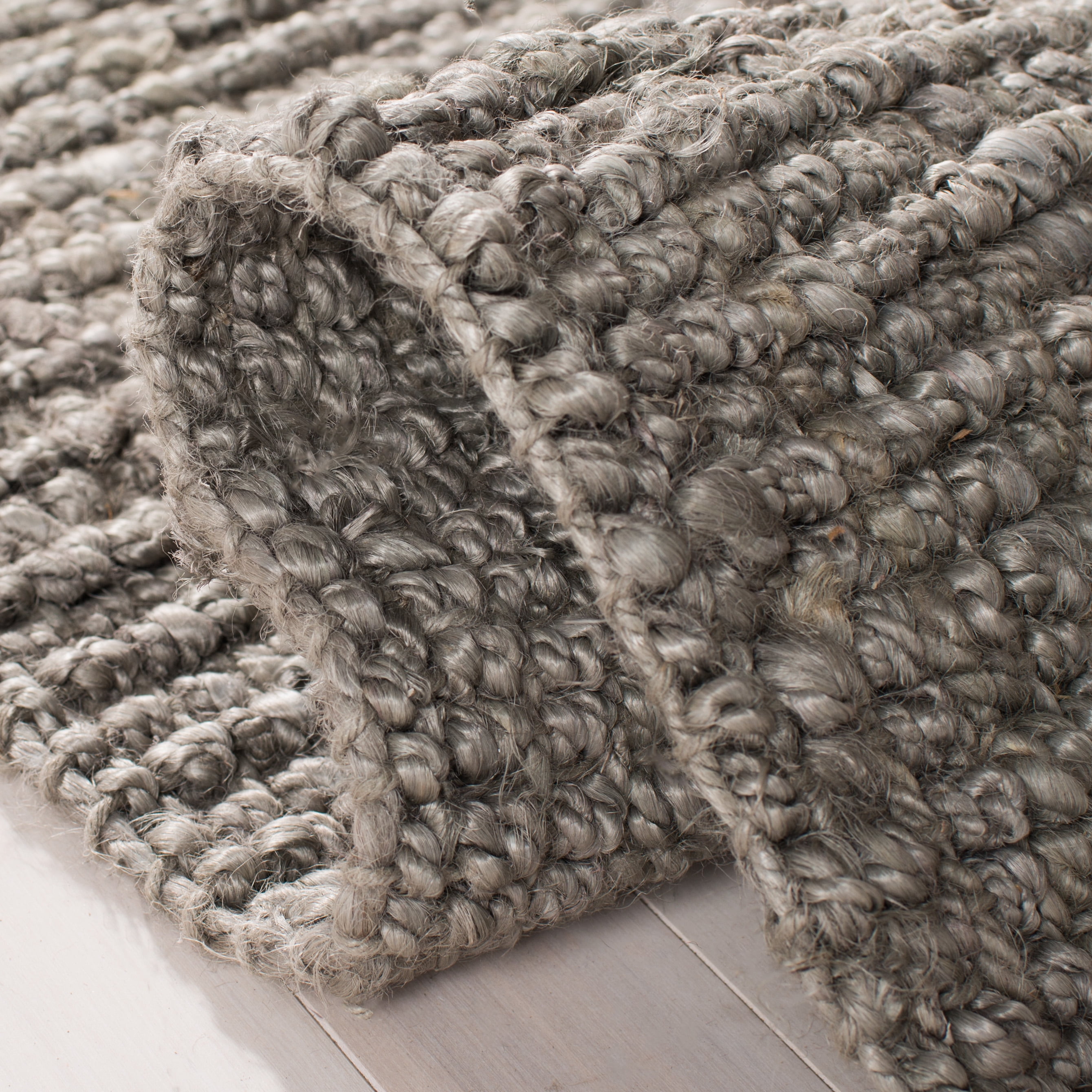 Safavieh Natural Fiber Levi Solid Runner Rug, Light Gray, 2'6" x 12'
