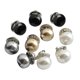 thumbnail image 2 of Botones Perlas de imitación cuentas redondas de decoración de metal sin costura para ropa Suéter de abrigo anti-exposición 10 Piezas seitruly HA7571-12B, 2 of 6