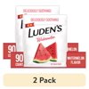 (2 pack) Luden's Sore Throat Drops, for Minor Sore Throat Relief, Watermelon Throat Remedy, 90 Ct