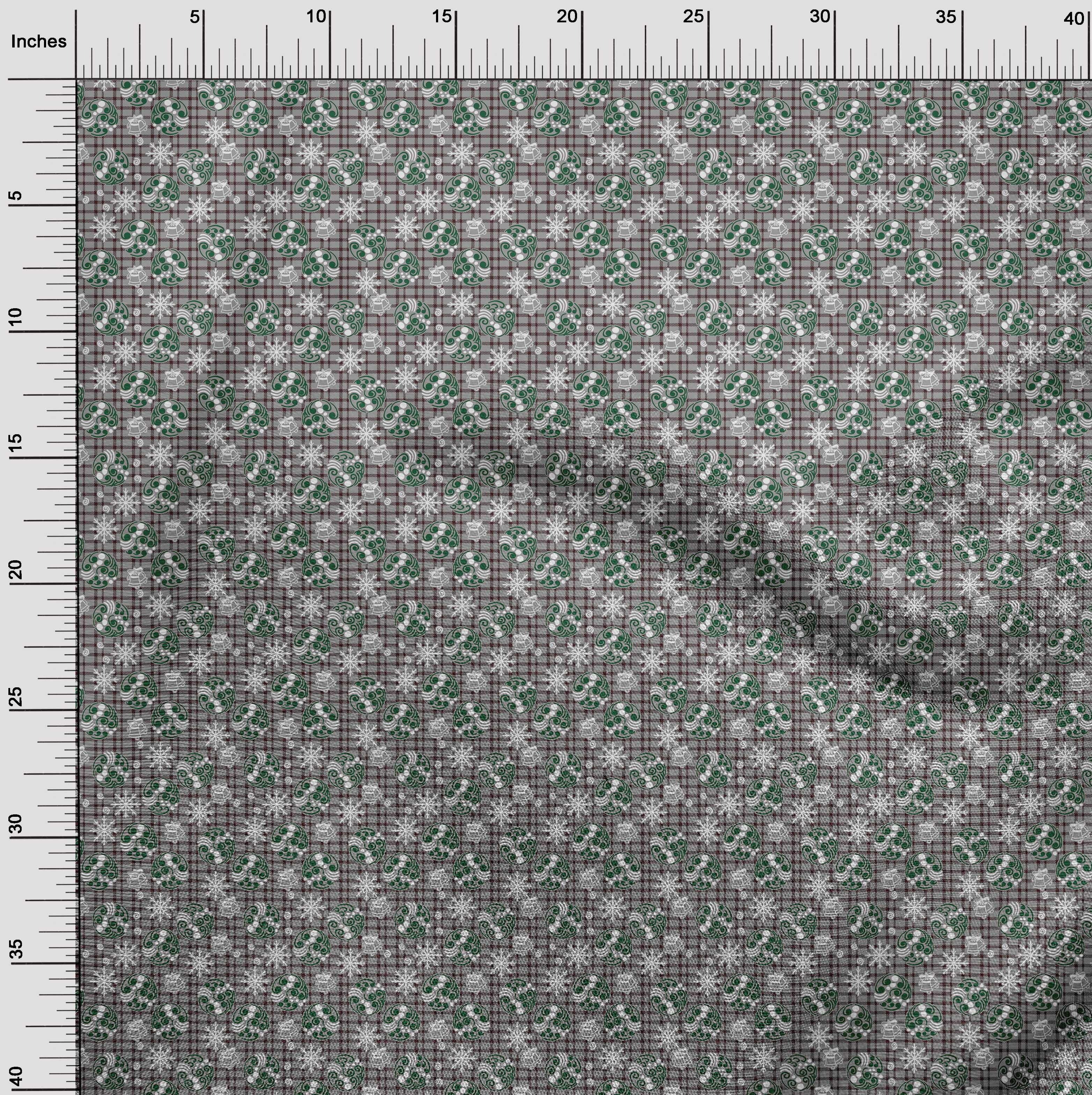 oneOone Cotton Jersey Gray Fabric Christmas Fabric For Sewing Printed Craft Fabric By The Yard 58 Inch Wide
