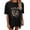 Black, variant on Womens T Shirts Loose Workout Hide Belly Tunic 2025 Summer Summer Tops for Women 2025 Vacation Trendy Beach Shirt Sunshine White
