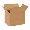 The Packaging Wholesalers Multi-Depth Corrugated Boxes 14" x 10" x 10" Kraft 25/Bundle BS141010MD