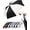 1-Black x White, variant on Windproof Travel Umbrella for Rain - 43" Auto Open Close 8-Rib Compact, Stylish Two-Tone Color Block Design, Easy-Close Folding Portable Parasol for Men & Women