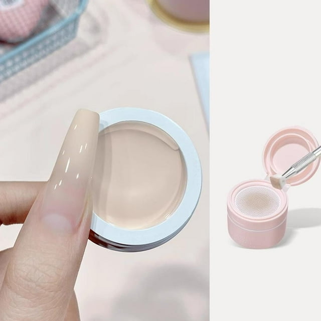 ZOUBAOQ Solid Air Cushion Pat Gel Washable Frosted Texture Cover Blush Free Line Nail Dyeing Lacquer