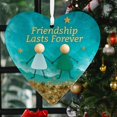 thumbnail image 2 of Ongmies Heart-Shaped Sea Glass Friendship Decor, Handmade Heart Shaped Sea Glass Ornaments – Souvenir Christmas Decorations for Friends & Holiday Gifting, Timeless Friendship Heart Keepsake, 2 of 6