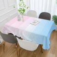 thumbnail image 2 of Yayeee Tablecloths 54" x 72" Rectangle Wrinkle Resistant Party Table Cover, Light Blue Stripes, 2 of 8