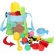 thumbnail image 2 of 9 Pieces Shell Bags for Kids Colorful Mesh Seashell Bags Mesh Beach Bags Mesh Bag Storage Bag With Adjustable Strap for Treasure Shell Toy Storage, 9, 2 of 4