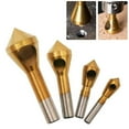 thumbnail image 2 of CPAN 1pc Titanium Countersink Deburring Drill Bit Hole Cutter Metal Chamfering Tool, 2 of 8