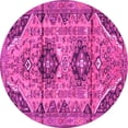 thumbnail image 1 of Ahgly Company Indoor Round Persian Pink Traditional Area Rugs, 6' Round, 1 of 4