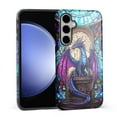 thumbnail image 2 of FKBRCL4U Compatible with Samsung Galaxy S25 Case Blue Purple Diamond Dragon Stained Glass Pattern for Girl Full Body Design Soft Silicone Drop Shock Scratch Protection, 2 of 7