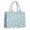 Light Blue Daisy-1, variant on Large Capacity Tote Bag,Light Gray Daisy Flower Pattern Handbag Fashion Luxury Tote Bag,15.7"x13"x 5.1" Inches,Laptop Compatible