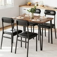 thumbnail image 2 of Dining Table Set for 4, Kitchen Table and Chairs for 4 with Upholstered Chairs, 5 Piece Dining Table Set - Solid Metal Frame & MDF Table Board, Breakfast Nook Table Set for Kitchen Dining Room, 2 of 9