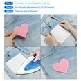 thumbnail image 4 of Uxcell Heart Shaped Iron-on Patches for Clothing Packaging Gifts Clothing Home Textiles Green 3 Pcs, 4 of 7