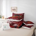 thumbnail image 6 of Homewish Black Girl 7pcs Bedding Comforter Set for Teens,Green Red Queen Bedding Sets Super Cozy,Merry Christmas Queen Sheet Sets,Breathable Home Decor,Reversible, 6 of 8