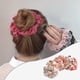 thumbnail image 3 of Hair Scrunchie Elástico Ponytail Ties Moda Pony Tail Holder Band Bobbles 6PCS 6 piezas rosa Hugo Scrunchie del pelo de las mujeres, 3 of 8