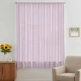 thumbnail image 3 of Purple Striped Sheer Curtains 96 Inches Long, Modern Simple Farmhouse Beige Vintage Light Filering Curtains, Privacy Drapes Simi Floor to Veiling Curtain for Living Room Bedroom Window Treatment, 3 of 9