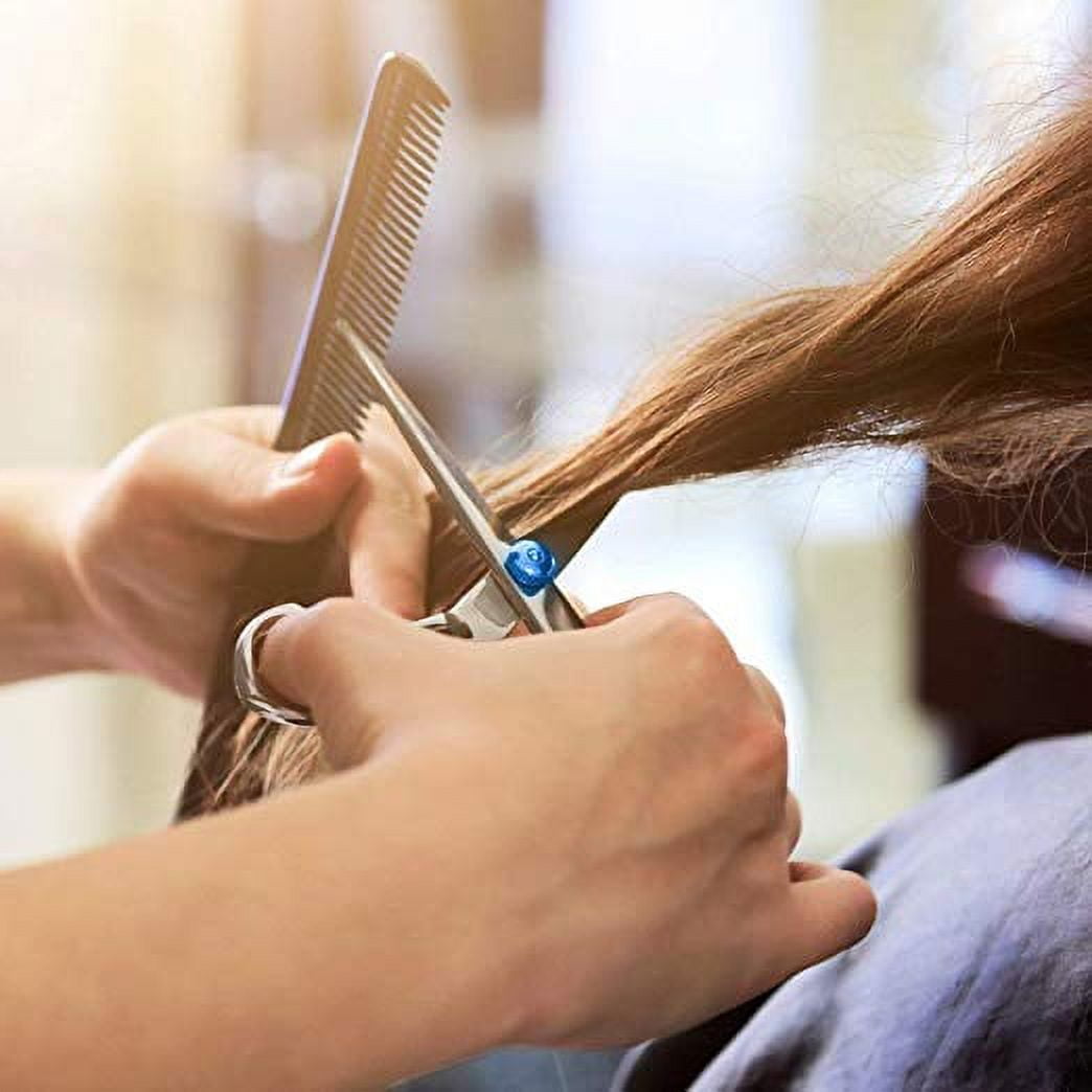 Haarschere Für Friseure & Zuhause, 5,5 Zoll / 14 Cm, Rostfrei, Mikroverzahnt – Präzises Schneiden, Inkl. Etui