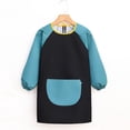 Hienoo Art Apron for Kids Long Sleeve Color Block Painting Smock with ...