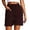 Brick Red, variant on Shorts for Women Loose Wide Leg Shorts High Waisted Summer Beach Short Soft Lounge Drawstring Short with Pockets Dark Gray S