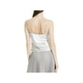 thumbnail image 2 of Max Studio London Womens Satin Cami Tank Top, Metallic, Small, 2 of 2