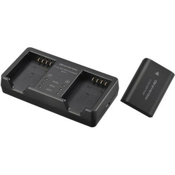 OM Digital Solutions V6560050U000 External Battery Charger with BLX-1 Battery for OM-1