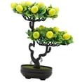 thumbnail image 1 of Árbol frutal artificial, bonsái, maceta de simulación, ligero y versátil para Limón, 1 of 9