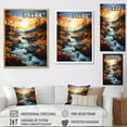 thumbnail image 4 of Designart "Azure Mirrors on the River III" Landscape & Nature Floater Framed Canvas Print, 4 of 7