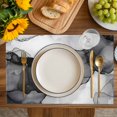 thumbnail image 3 of Placemat Abstract Ombre Grey Black Marble Placemats for Dining Table Modern Art Washable Table Mats for Party Kitchen Dining Decoration, 3 of 7