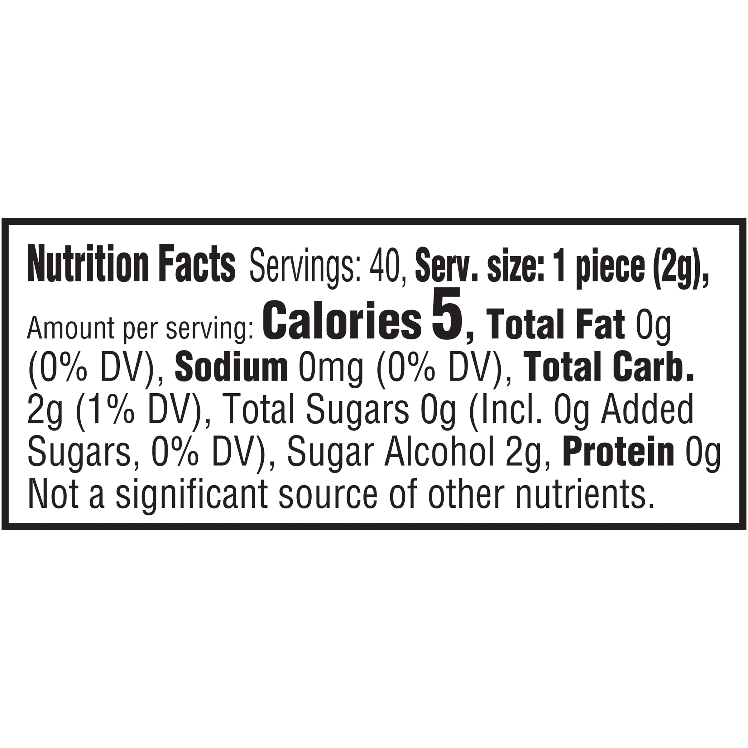 Extra Refreshers Spearmint Gum, 40 pieces, 6 ct.