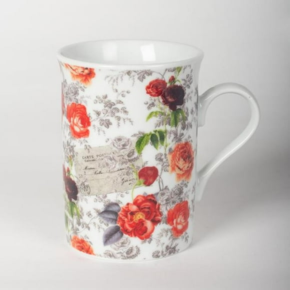 Set of 2 Porcelain Roses Mug