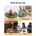 thumbnail image 2 of 15 Inch Round Placemats Set of 4, Happy St. Patrick's Non Slip Heat Insulation PP Table Mats, Cute Legs Coin Green Shamrock Leaves Washable Place Mats for Kitchen Dining Party Table Decor, 2 of 7