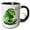 Black/White, variant on 3drose, Avocado, 11oz Two-tone Green Mug