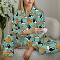 thumbnail image 6 of Uemuo Cute French Bulldog Pattern Womens Pajama Sets,PJ Set for Women,Pajamas for Women Logo,Long Sleeve Pajama Set for Women,Soft Long Sleeve Top With Pants-, 6 of 9