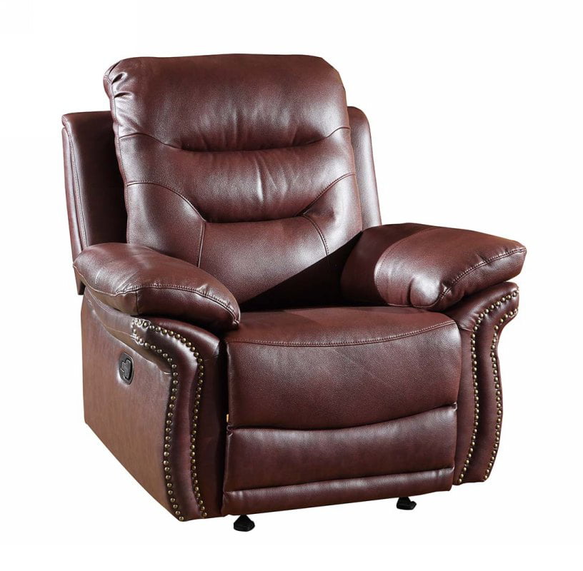 44 Comfortable Burdy Leather Chair, Comfortable Leather Chair