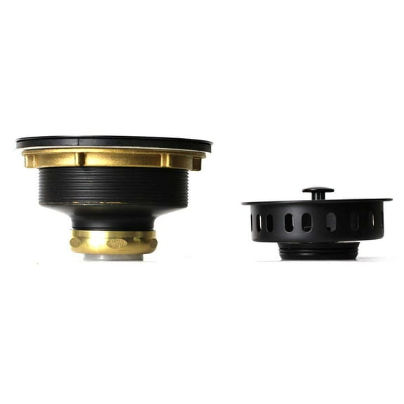 Thrifco Plumbing 4405823 Kitchen Basket Strainer Assembly Single Post with Beveled Base & O-Ring (ORB)