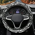 thumbnail image 3 of Yuyamidu Flower Steering Wheel Cover Car Accessories Women Fluffy Automobile Steering Wheel Protector for Car Sedan Flannel Vehicle Interior Decorations, 3 of 7
