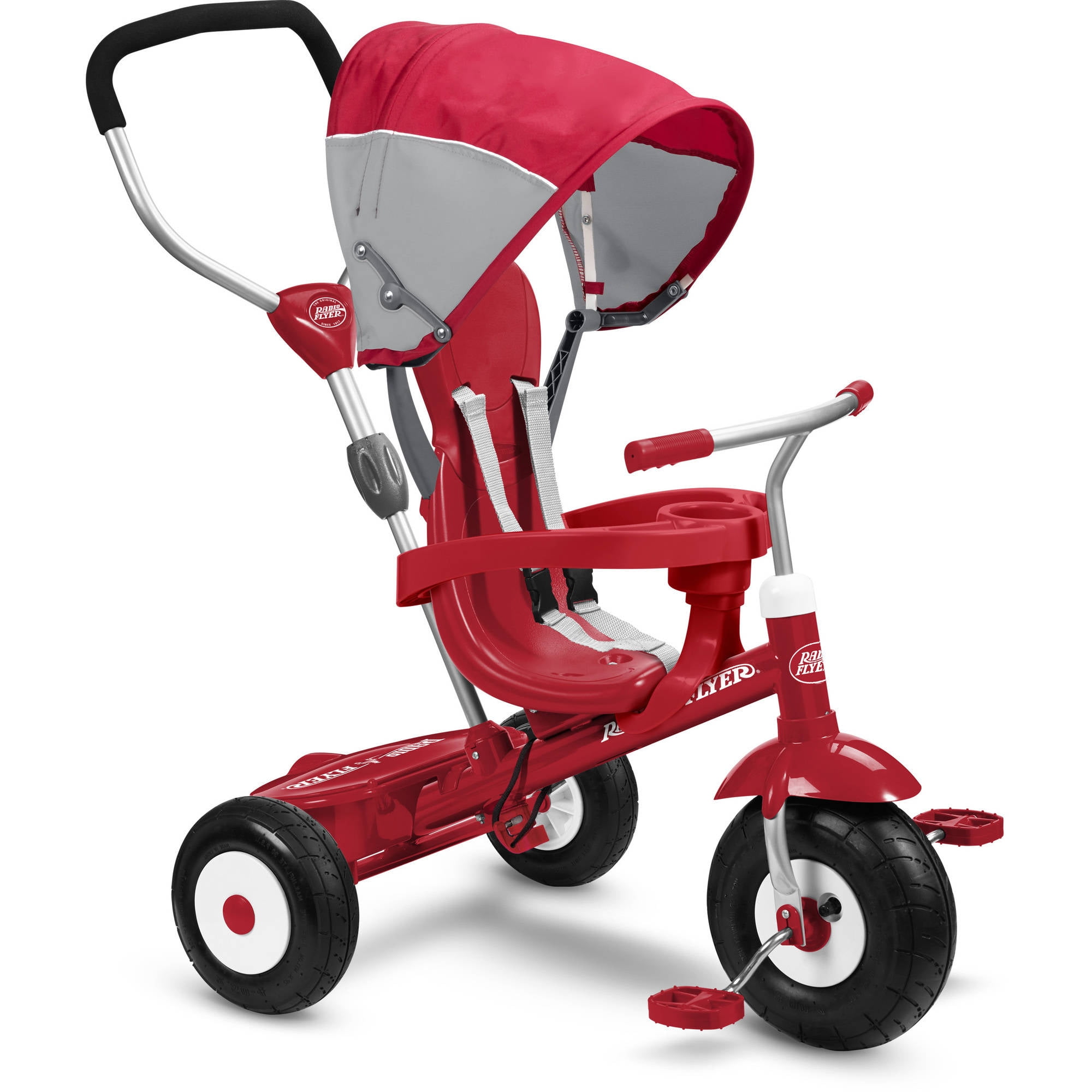 Radio Flyer 481Z 4-in-1 Stroll 'N Trike Tricycle Red for sale online 
