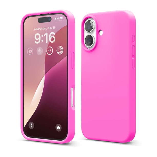 Funda de teléfono Elago compatible con iPhone 16, silicona líquida