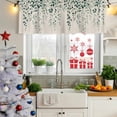 thumbnail image 5 of Green Leaves Curtain Valances for Windows, Kitchen Valance Window Treatments Panel 2 Pack, Spring Pastoral Farmhouse Vines Plants Rod Pocket Short Curtains for Bathroom Bedroom 42 x 12 Inch, 5 of 8