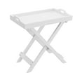 thumbnail image 5 of Lavish Home Folding End Table with Removable TV Tray, White, 5 of 8