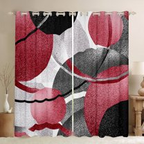 Castle Fairy Geometric Stripes Lines Black Out Curtains for Children Teens Adults,Abstract Gradient Curtains Pack of 2 (42x63 Each),Vintage Aesthetic Bedroom Curtains,Ultra Soft Home Decor
