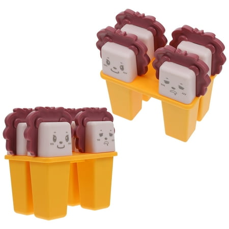 

Popsicle Molds Ice Cream Molds Popsicle Makers Plastic Popsicle Molds Ice Cream Making Molds2pcs DIY Ice Cream Molds Cartoon Shape Popsicle Making Utensils for Home