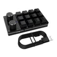 thumbnail image 2 of Teclado personalizado de 12 teclas y 2 botones, tecla de acceso directo para copiar y pegar, máquina de juegos de deportes electrónicos, conexión en caliente, personalizada, 2 of 5